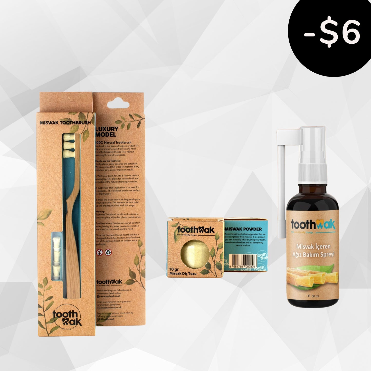 Luxury Brush + Miswak Powder + Spray